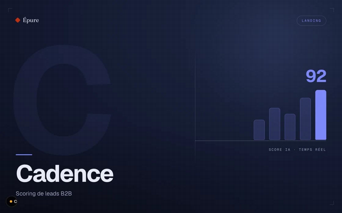 Cadence — SaaS B2B · scoring de leads